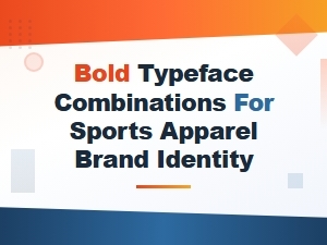 Bold Typeface Combinations for Sports Apparel Brand Identity