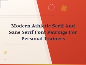 Modern Athletic Font Pairings for Personal Trainers